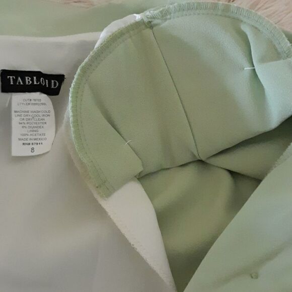 Lime green tabloid jacket size 8 - Picture 6 of 8